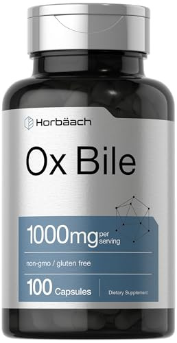 Horbaach Ox Bile Supplement 100 Capsules 1000Mg