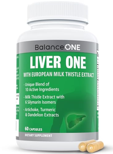 Balance One Liver Support Supplement With Milk Thistle Molybdenum Dandelion Root &