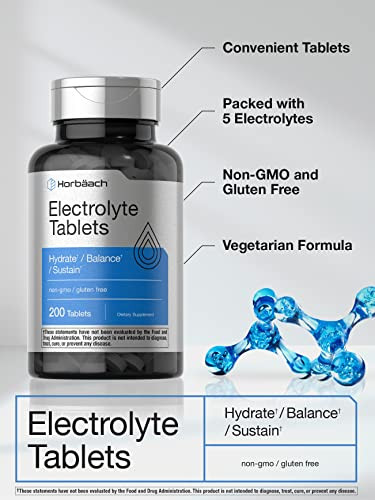 Horbaach Electrolyte Tablets 200 Count