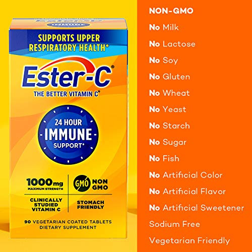 Ester C Vitamin C 90 Coated Tablets 1000 Mg