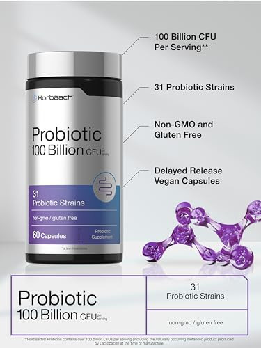 Horbaach Probiotic 100 Billion Cfu 60 Capsules