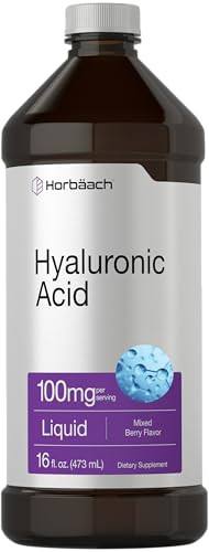 Horbaach Liquid Hyaluronic Acid Supplement 16 Oz 100 Mg