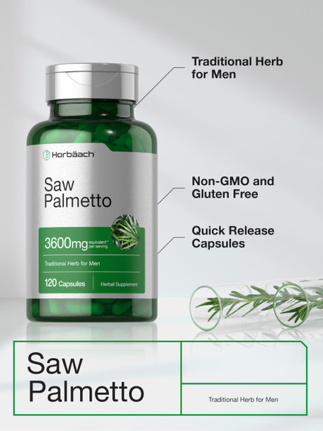 Horbaach Saw Palmetto Extract 120 Capsules
