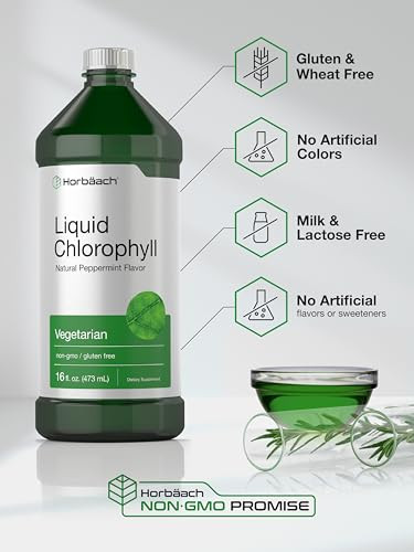 Horbaach Chlorophyll Liquid Drops 32 Oz 100Mg