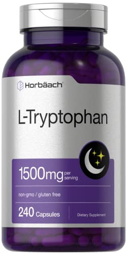 Horbaach L Tryptophan Capsules 240 Count 1500Mg