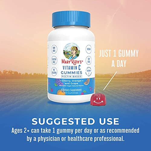 Maryruth's Organics Vitamin C Gummies & Liposomal Immunity Bundle 60Ct 76Oz