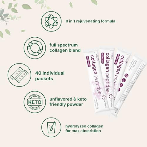 Micro Ingredients Multi Collagen Peptides Powder Packs 40 Stick