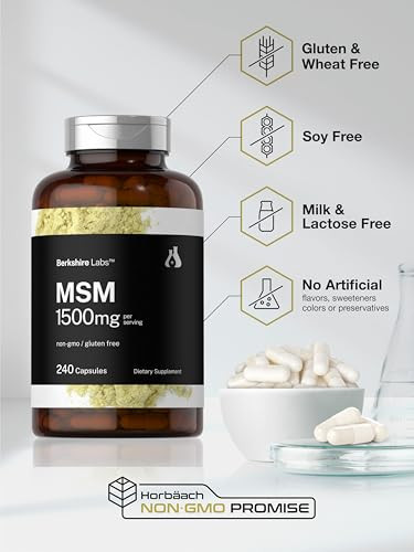 Horbaach Msm Capsules 240 Count 1500Mg