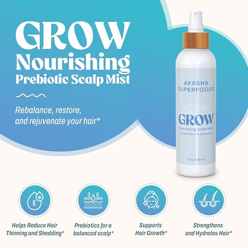 Akasha Superfoods Grow Nourishing Prebiotic Scalp Mist