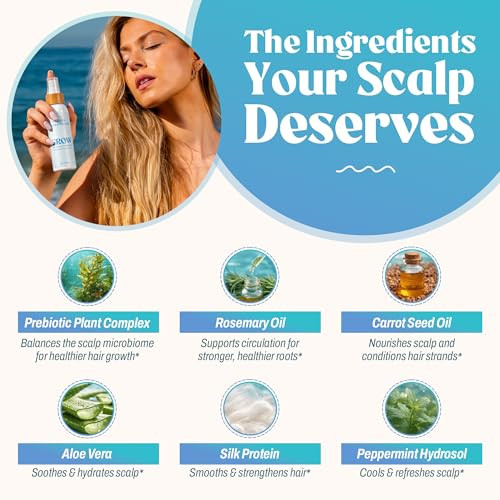 Akasha Superfoods Grow Nourishing Prebiotic Scalp Mist
