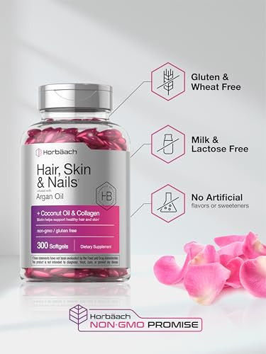 Horbaach Hair Skin And Nails Vitamins 300 Softgels