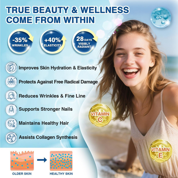Nature Target Marine Collagen Powder For Women 50 Servings