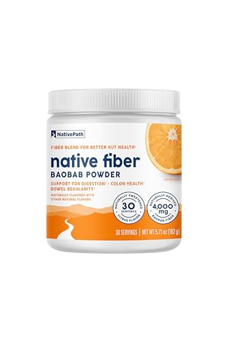 Nativepath Organic Baobab Prebiotic Fiber Powder 30 Servings