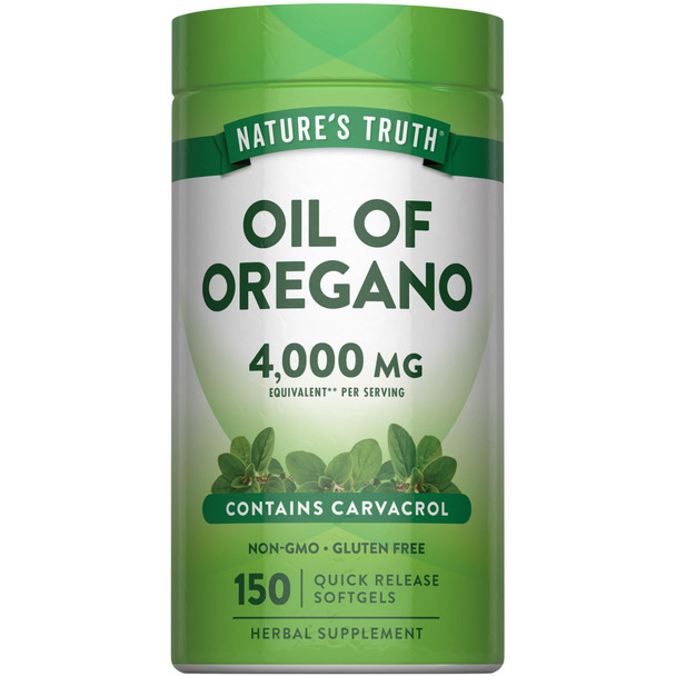 Nature's Truth Oil Of Oregano Softgels 150 Count