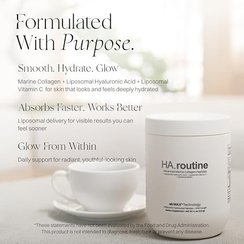 Haroutine Advanced Marine Collagen Peptides Powder + Liposomal Vitamin C Hyaluronic