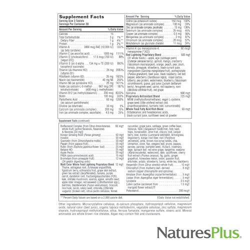 Naturesplus Source Of Life Green & Red Multivitamin 90 Tablets