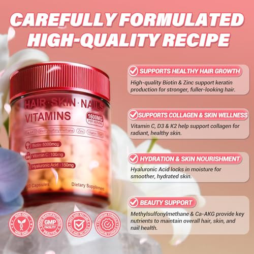 Kereeao Hair Skin And Nails Vitamins 120 Capsules 1 Pack