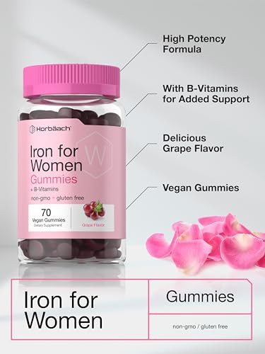 Horbaach Iron Gummies For Women 70 Count