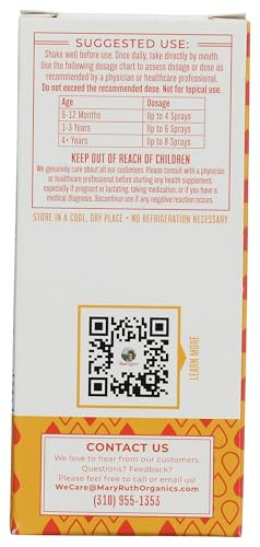 Maryruth's Mary Ruth's Vitamin D3 Plus K2 Spray Unflavored Organic 1 Fl Oz