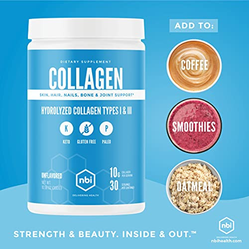 Nbi Unflavored Collagen Peptides Powder Paleo And Keto Friendly Type I