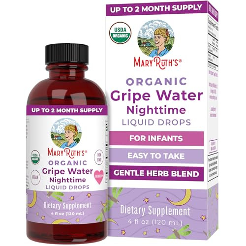 Maryruth's Usda Organic Nighttime Gripe Water For Babies By Maryruth's 60 Servings 4 Oz