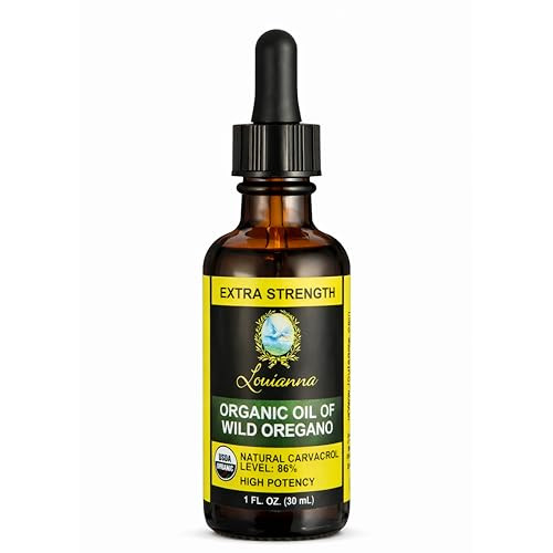 Louianna Organic Wild Oregano Oil Pure Oil Of Oregano Drops With 30 Ml