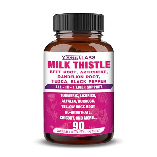 Nootrilabs Naturals All In 1 Highest Potency Milk Thistle Nac Beetroot Artichoke Dandelion Root