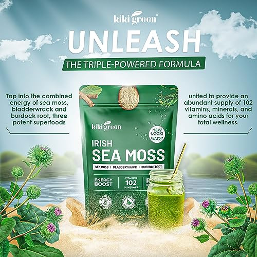 Kiki Green Irish Sea Moss Powder 8 Oz