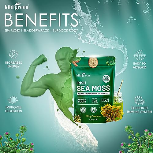 Kiki Green Irish Sea Moss Powder 8 Oz