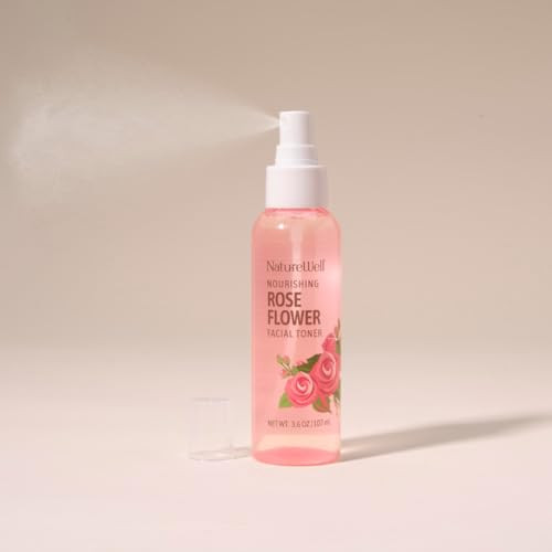 Nature Well Rose Water Hydrating Facial Toner Mist For Dewy & Radiant 4 Fl Oz