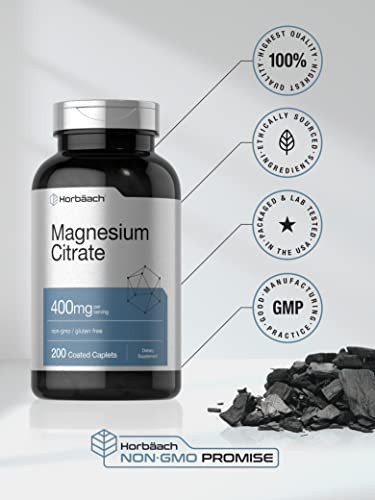 Horbaach Magnesium Citrate 200 Cap 400Mg