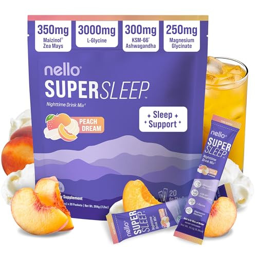 Nello Supersleep Nighttime Sleep Support Drink Mix Ashw | Buy at