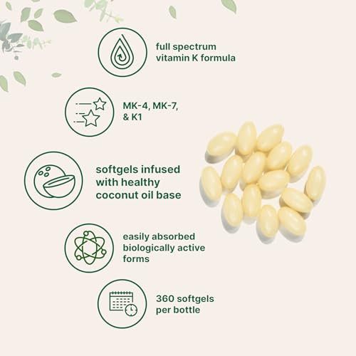 Micro Ingredients Super Vitamin K Complex (K2 Mk7 + Mk4 & K1)