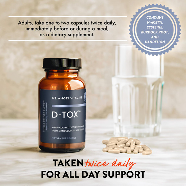 Mt Angel Vitamins D Tox 60 Capsules
