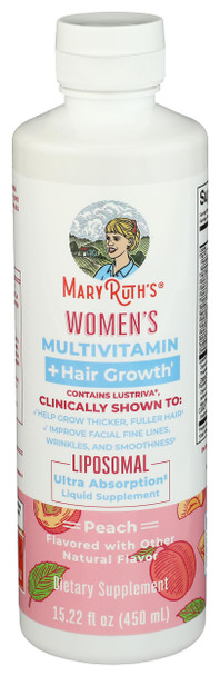 Maryruth's Women's Multivitamin + Lustriva Hair Growth Liposomal 1522 Fl Oz 10000Mcg