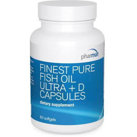 Finest Pure Fish Oil Ultra  D 60 Softgels By Pharmax