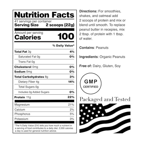 Norcal Organic Peanut Butter Protein Powder 11G
