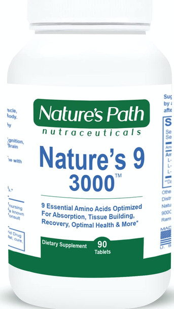 Nature's Path Nutraceuticals Nature's 9 3000 Essential Amino Acids Supplement Best Eaa Amino 1 Gram