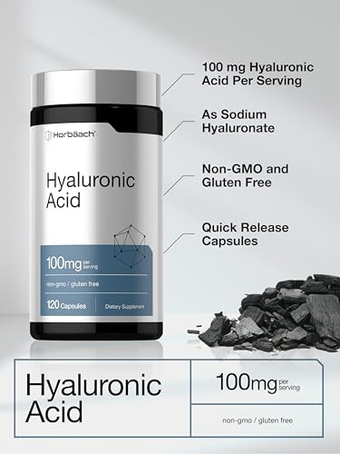 Horbaach Hyaluronic Acid Supplement 120 Capsules 100Mg