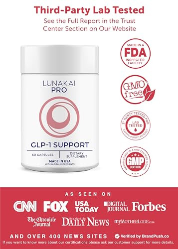 Lunakai Usa Made Glp 1 Supplement 60Ct