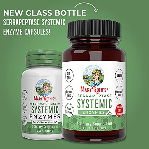 Maryruth's Organics Serrapeptase Enzymes Capsules 60 Count