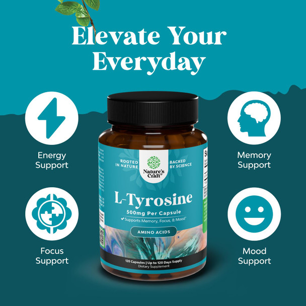 Natures Craft Form L Tyrosine Capsules 500Mg