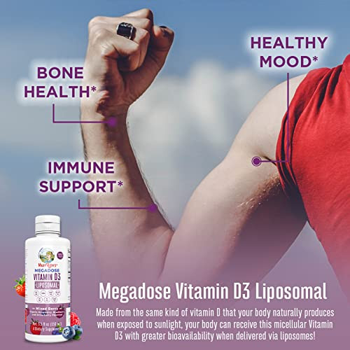 Maryruth's Organics Kids Multivitamin Liposomal (Strawberry Cherry & Vanilla) & Vitamin