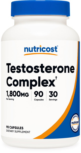 Nutricost Testosterone Support Complex Per Serving 90 Capsules 1800Mg