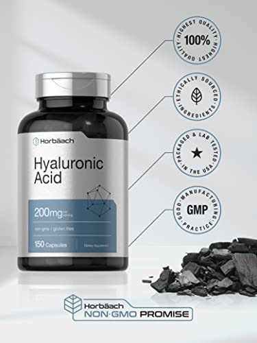 Horbaach Hyaluronic Acid Supplement 150 Capsules 200 Mg