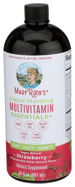 Maryruth's Mary Ruth's Strawberry Morning Liquid Multivitamin Essentials 30 Fz