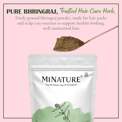 Minature Bhringraj Powder (Eclipta Prostrata) By Mi Nature 8 Oz 227G