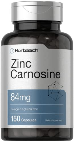Horbaach Zinc Carnosine Supplement 150 Count 84Mg