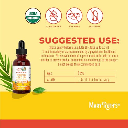 Maryruth's Organics Pumpkin Seed Oil Cold Pressed 60 Servings
