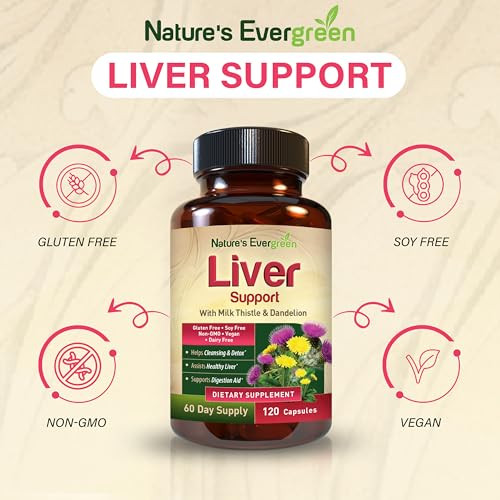 Nature's Evergreen Liver Cleanse Detox & Repair 120 Capsules